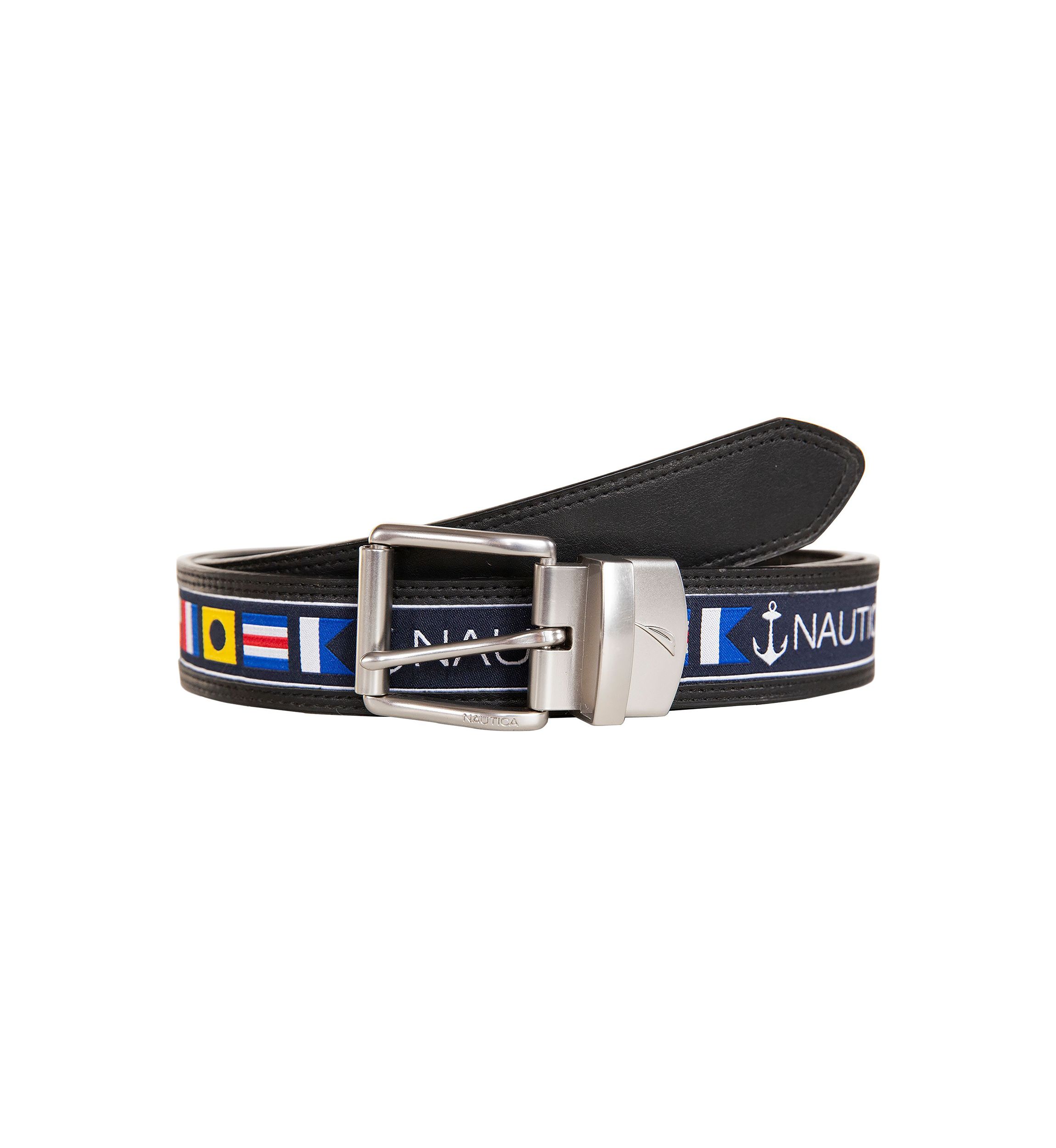 Reversible Belt w/ Flag Pattern