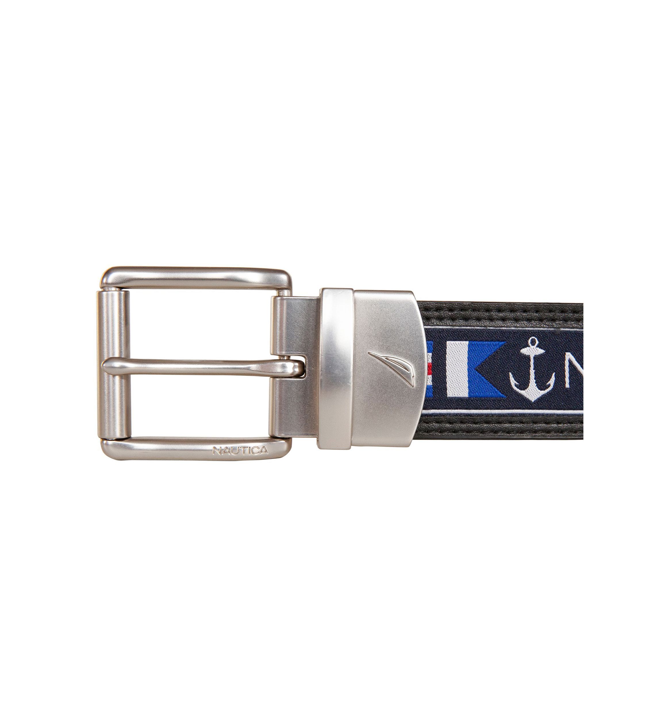 Reversible Belt w/ Flag Pattern