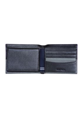 Calvin Klein Saffiano Leather Slim Bifold Wallet - Blue