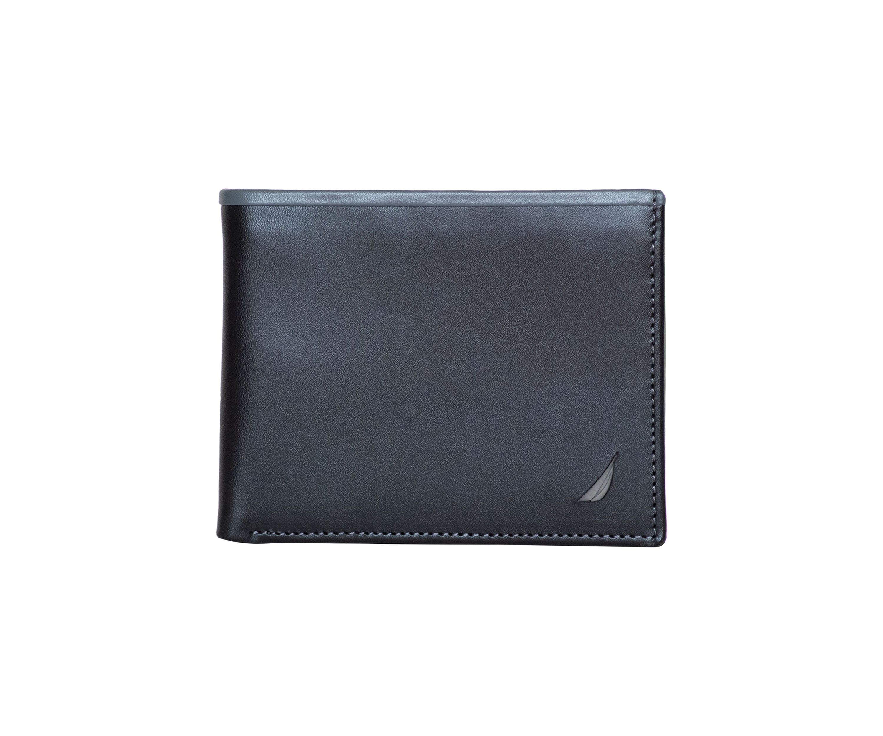 Pop Color Leather Bifold Wallet