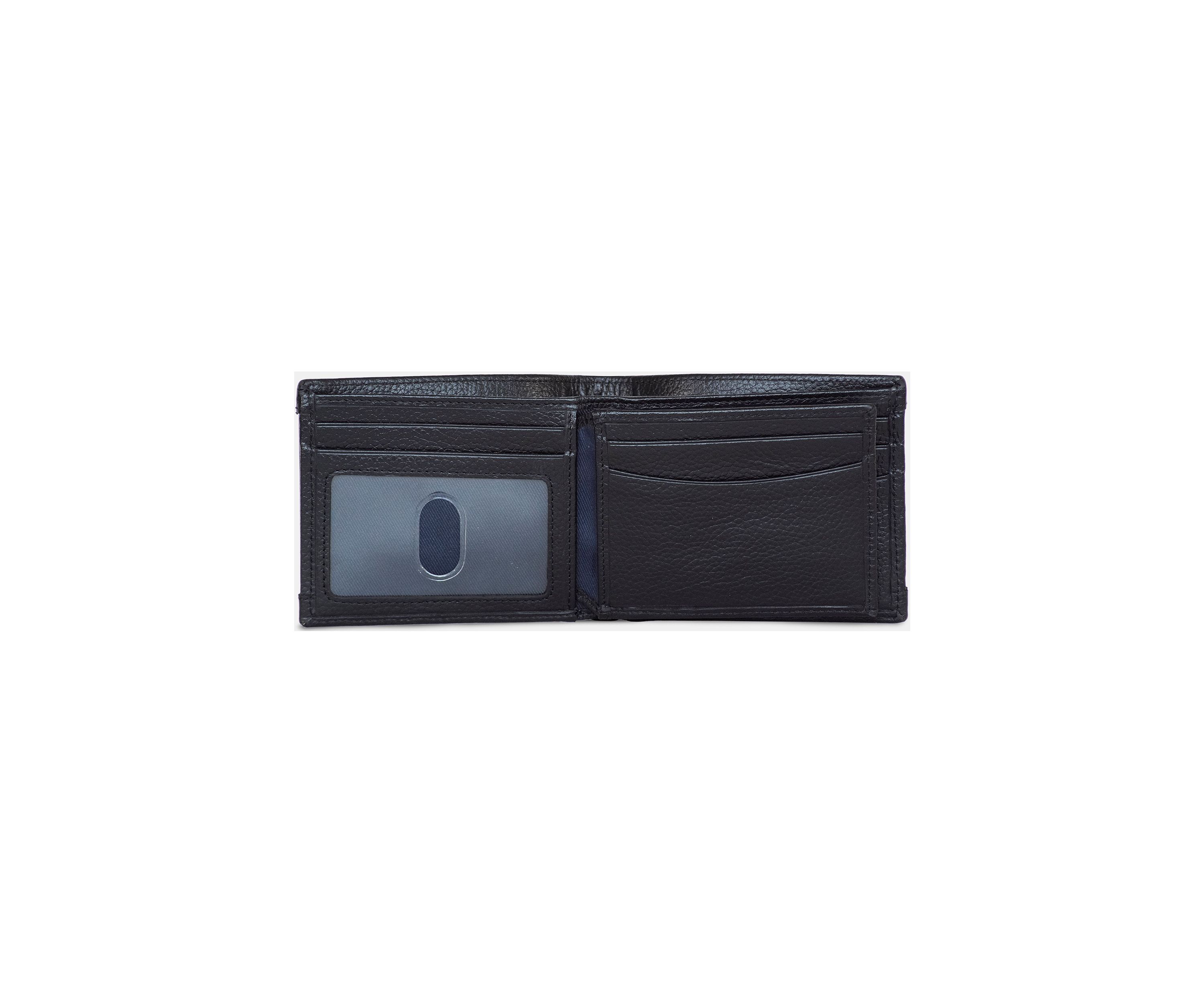 Logo Rubber/Leather Bifold Wallet