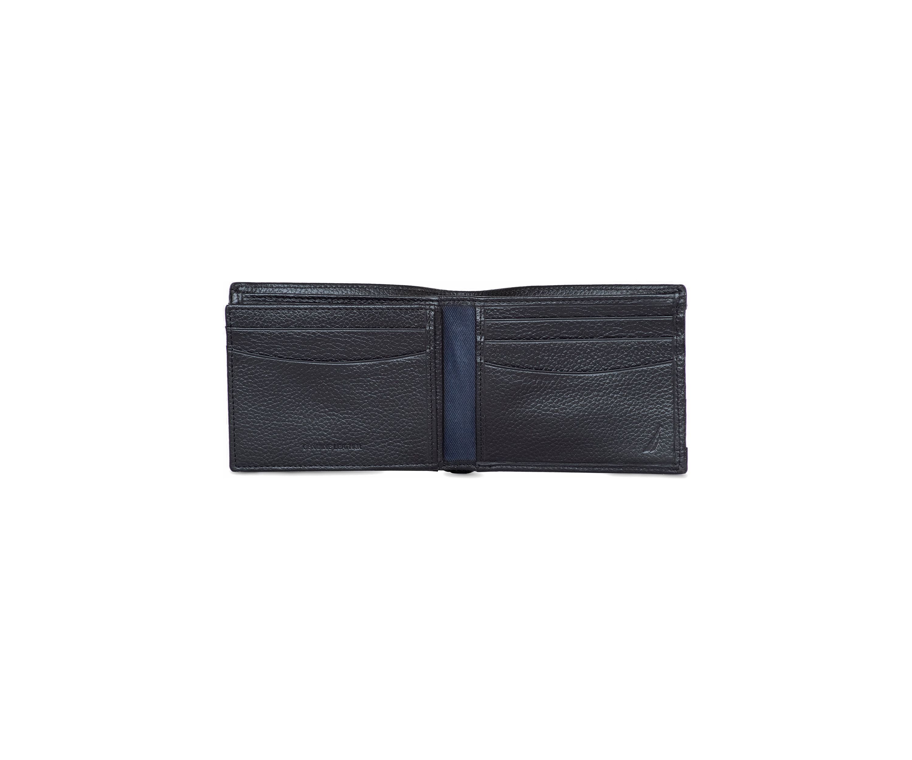 Logo Rubber/Leather Bifold Wallet