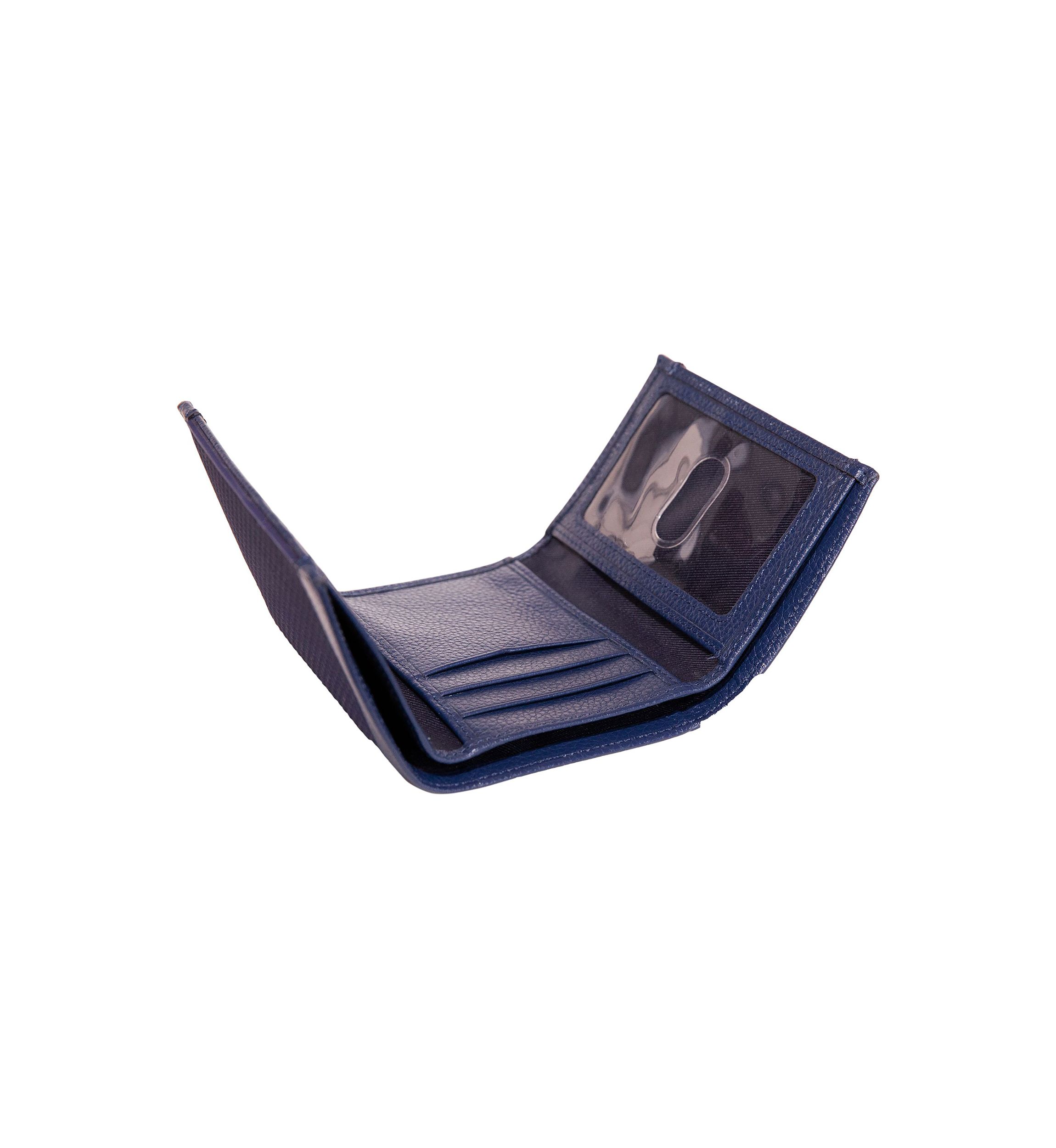 Logo Rubber/Leather Trifold Wallet