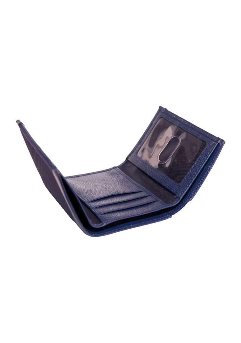 Logo Rubber/Leather Trifold Wallet