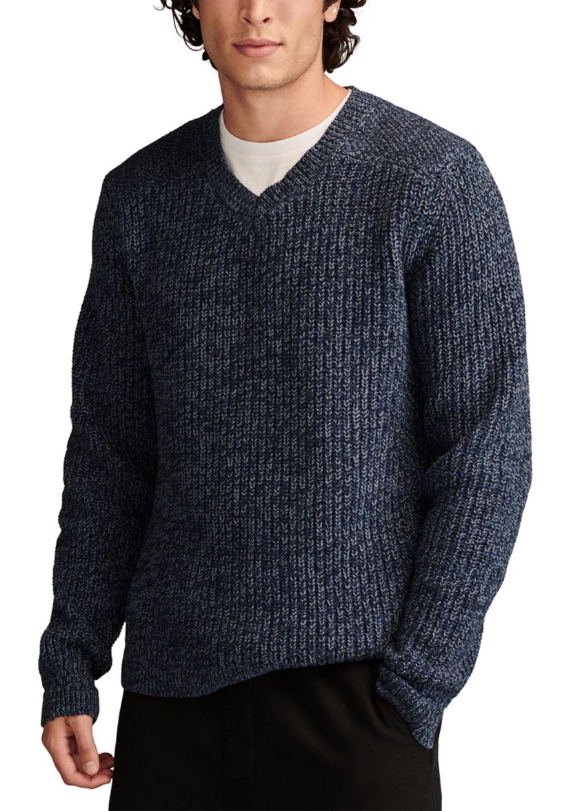Easy Marled V-Neck Sweater 