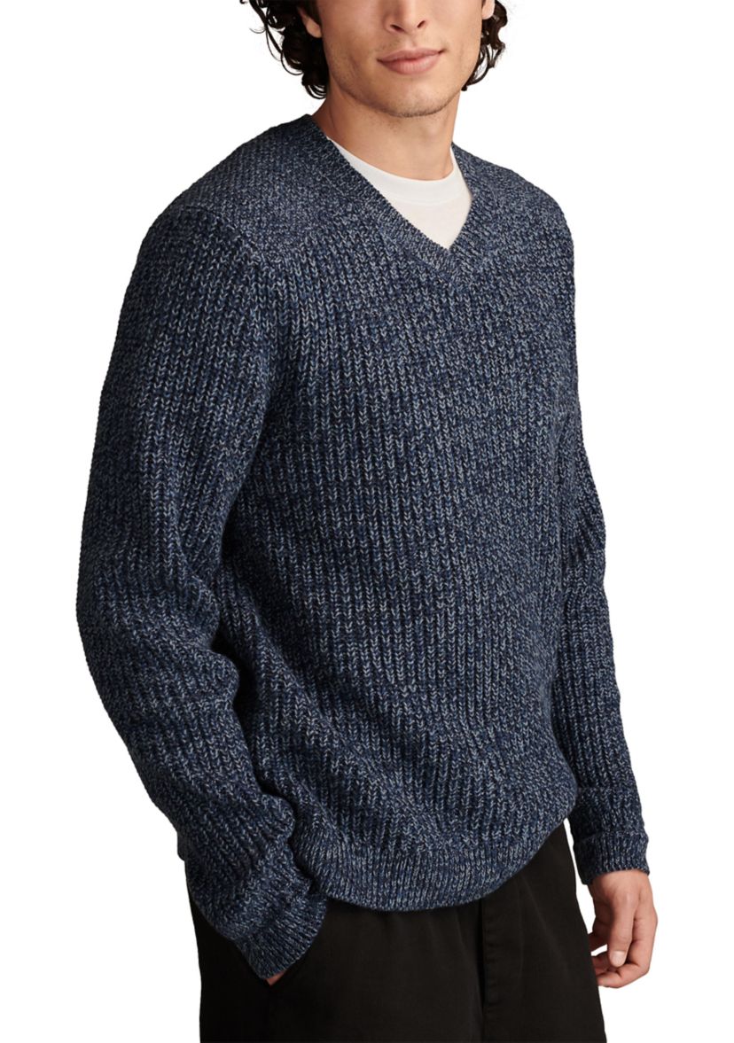 Easy Marled V-Neck Sweater 