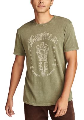Lucky Brand Men's Nashville Guitars Graphic T-Shirt