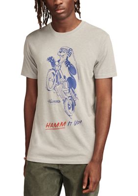 Lucky Brand Men's Hamms Moto Short Sleeve Graphic T-Shirt