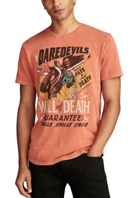Lucky Brand Men's Wall of Death Short Sleeve Graphic T-Shirt