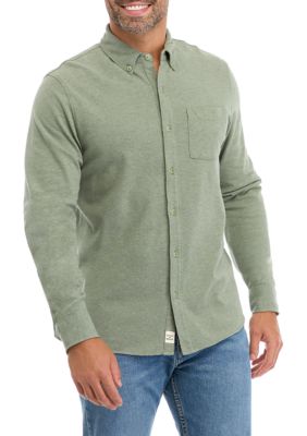 Lucky Brand Mens Knit Oxford Shirt