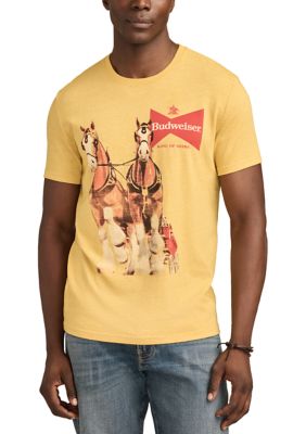 Lucky Brand Men's Budweiser Horses Graphic T-Shirt