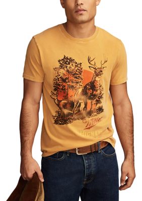 Lucky Brand Men's High Life Deer Graphic T-Shirt