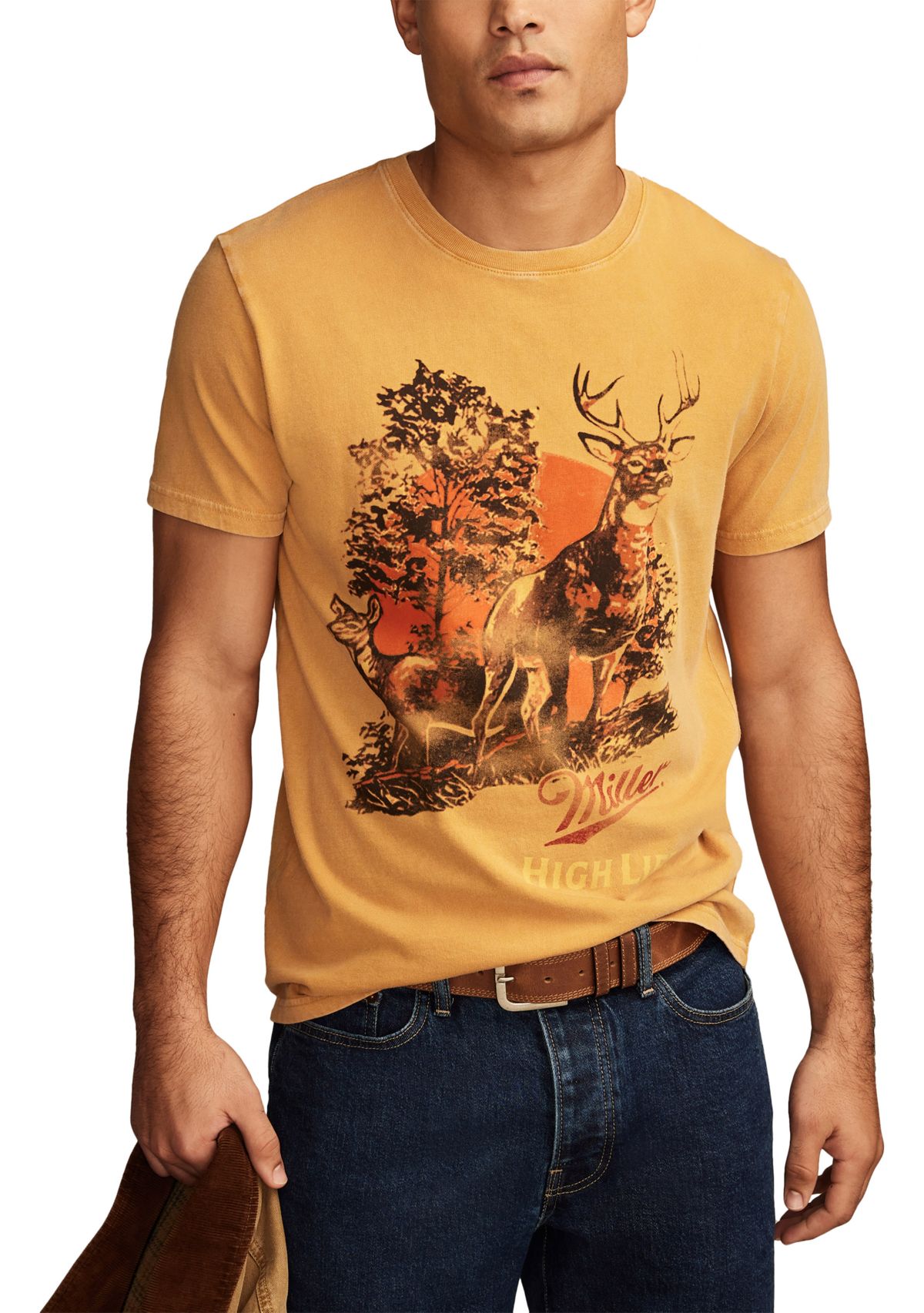 High Life Deer Graphic T-Shirt