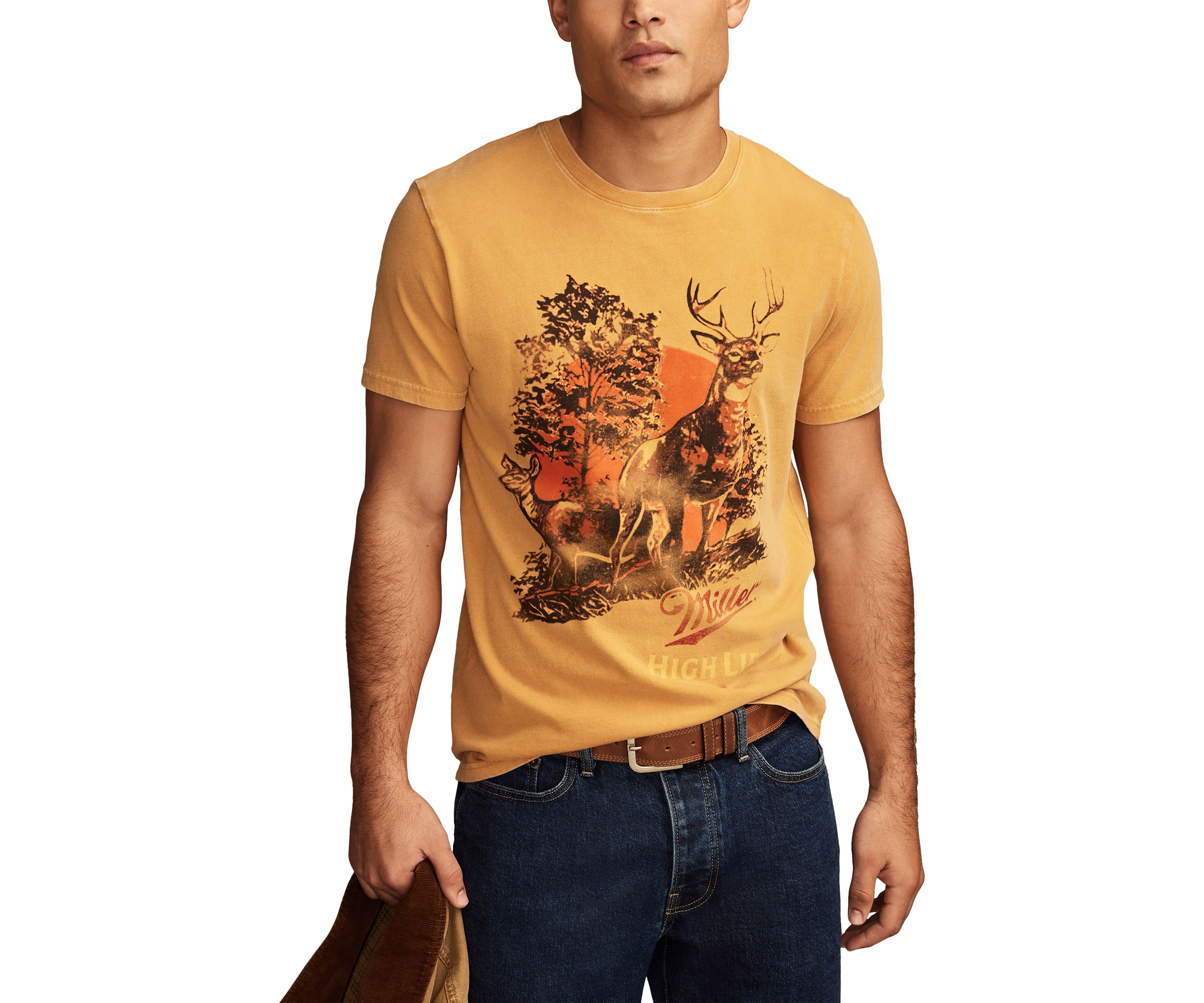 High Life Deer Graphic T-Shirt