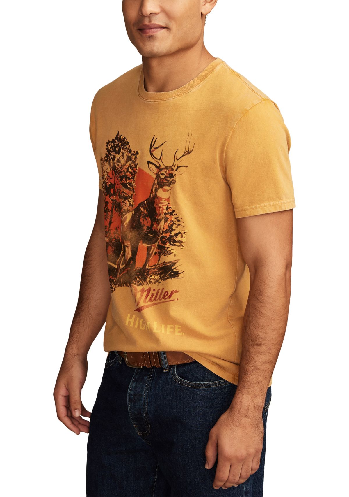 High Life Deer Graphic T-Shirt