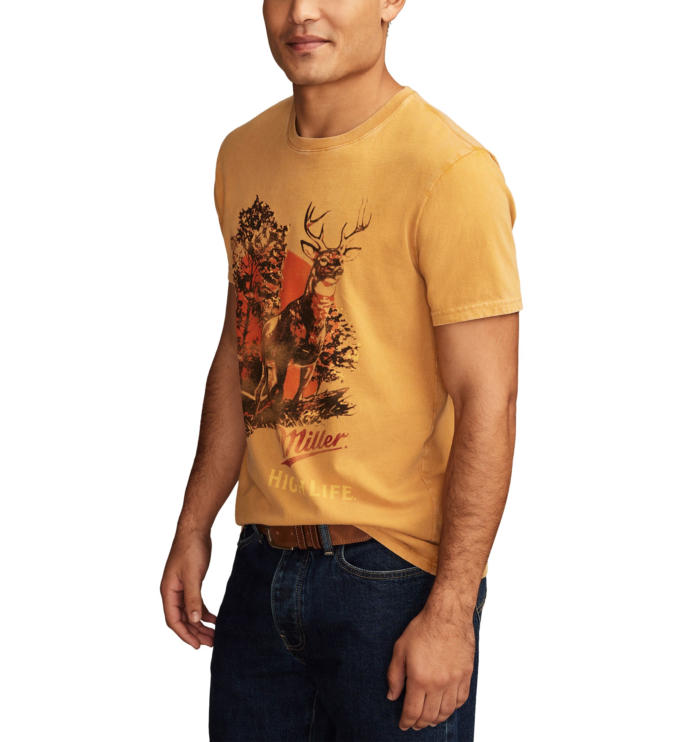 High Life Deer Graphic T-Shirt