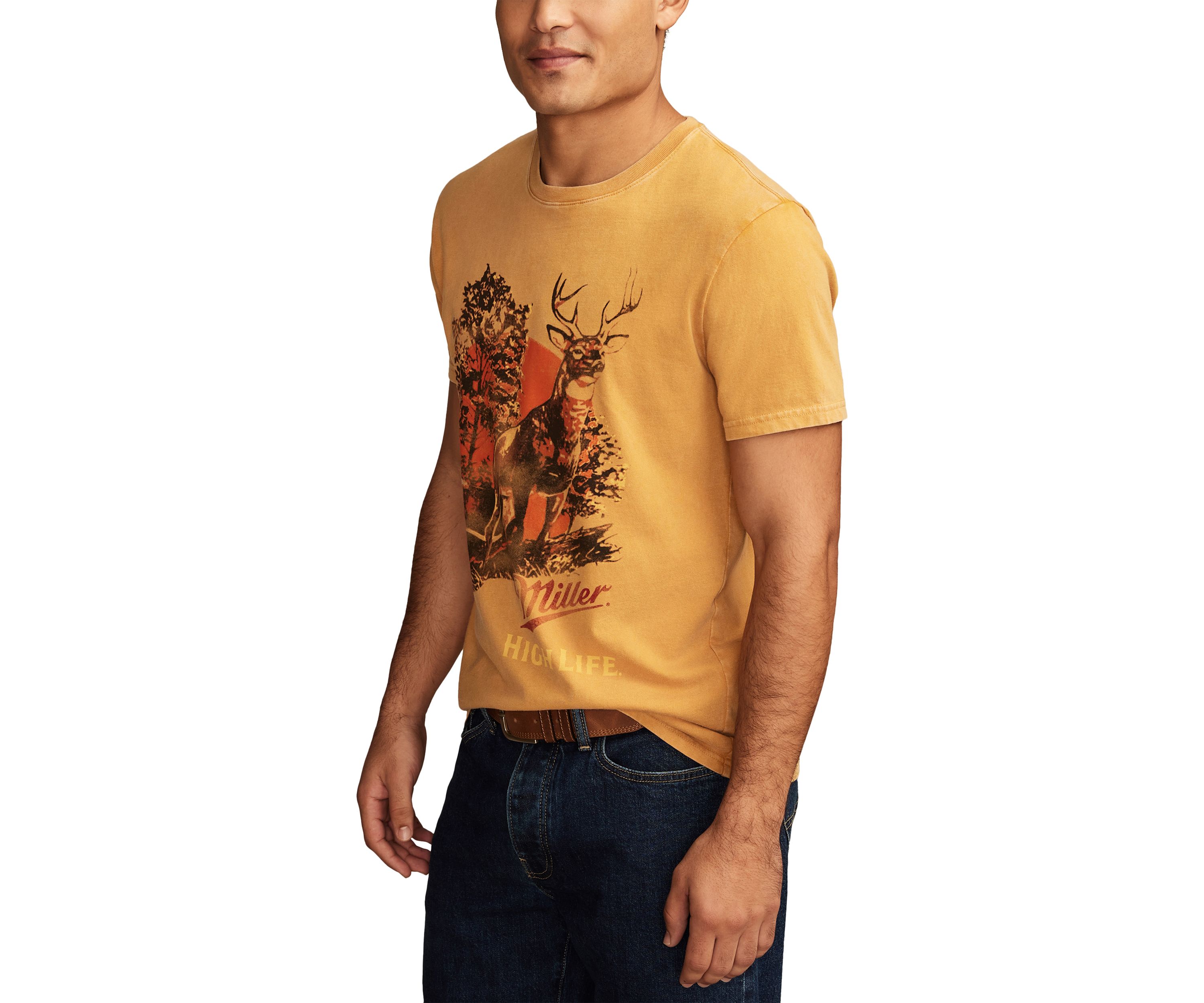 High Life Deer Graphic T-Shirt
