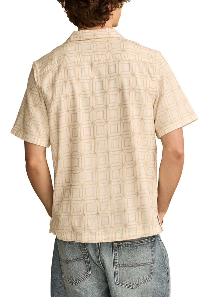 Short Sleeve Camp Collar Shirt