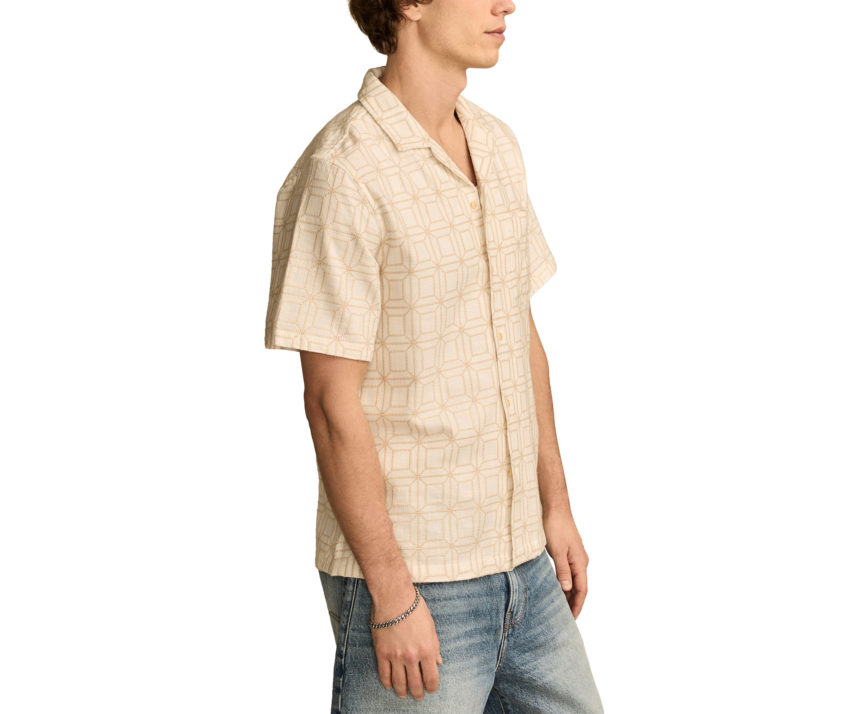 Short Sleeve Camp Collar Shirt