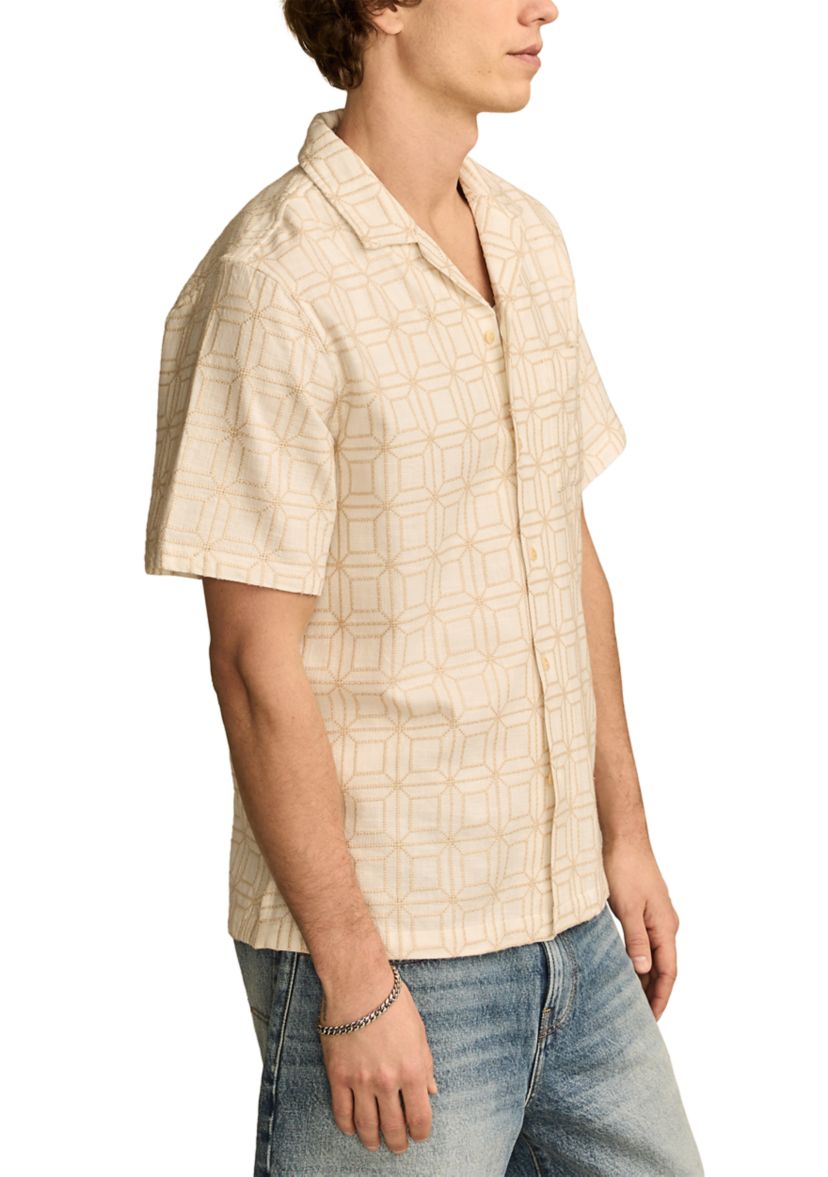 Short Sleeve Camp Collar Shirt