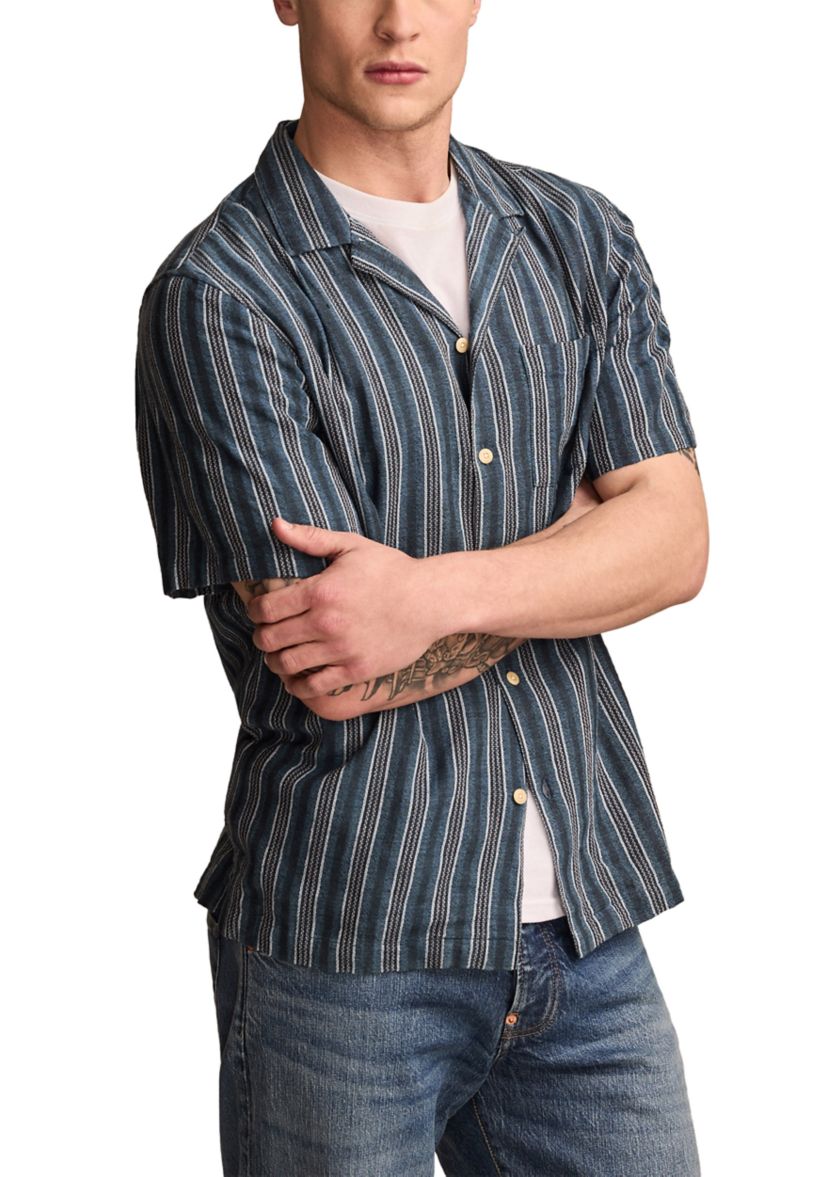Short Sleeve Camp Collar Shirt
