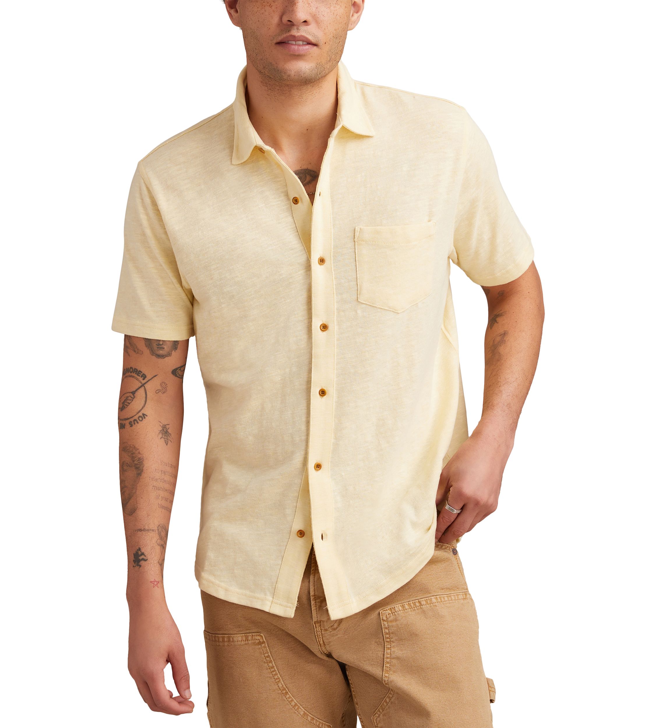 Short Sleeve Linen Button Down Shirt