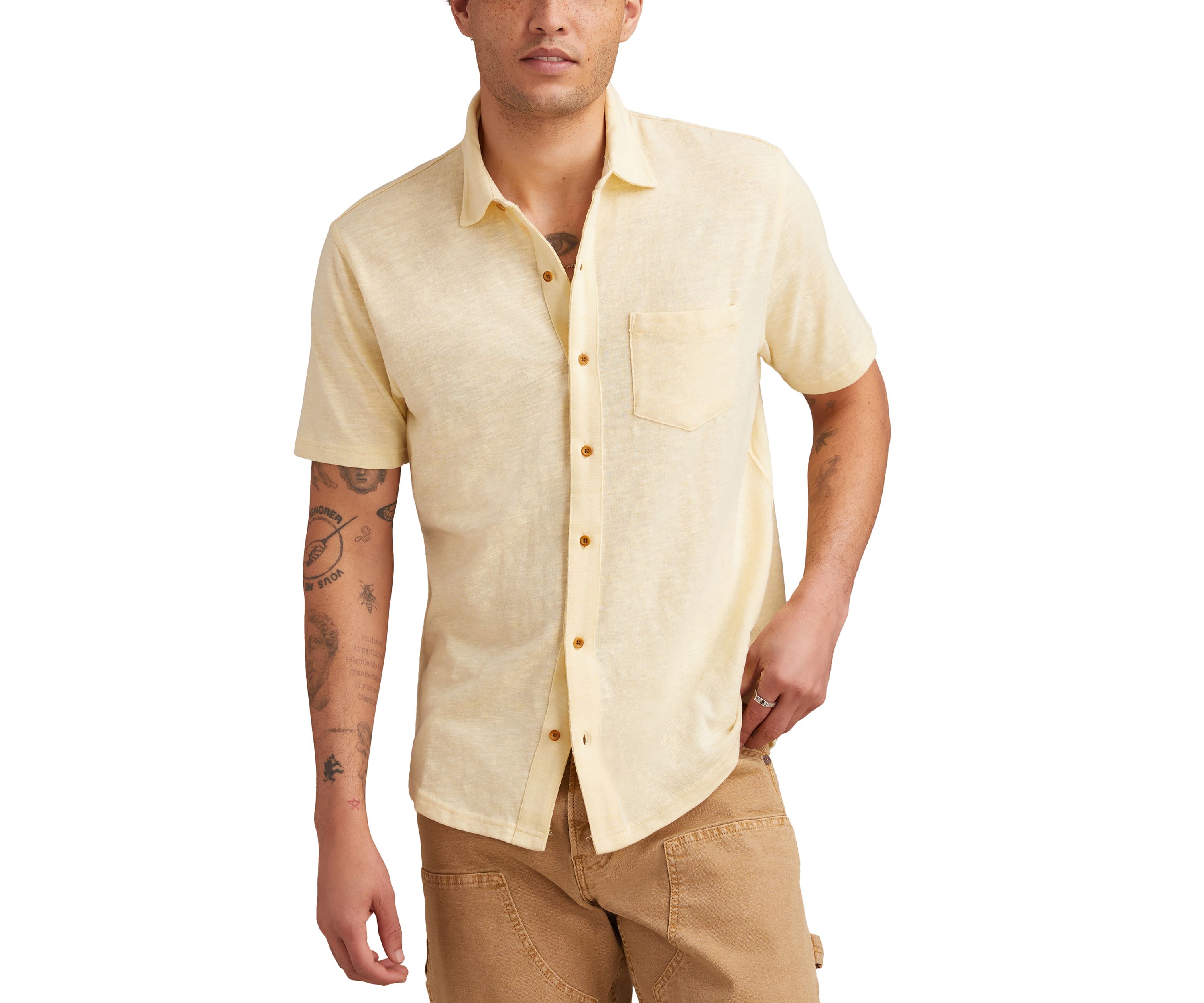 Short Sleeve Linen Button Down Shirt