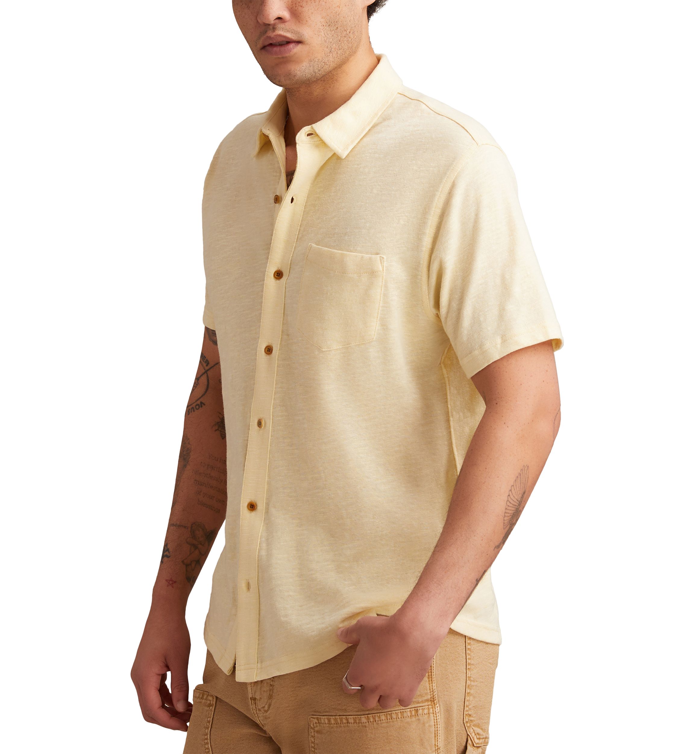 Short Sleeve Linen Button Down Shirt