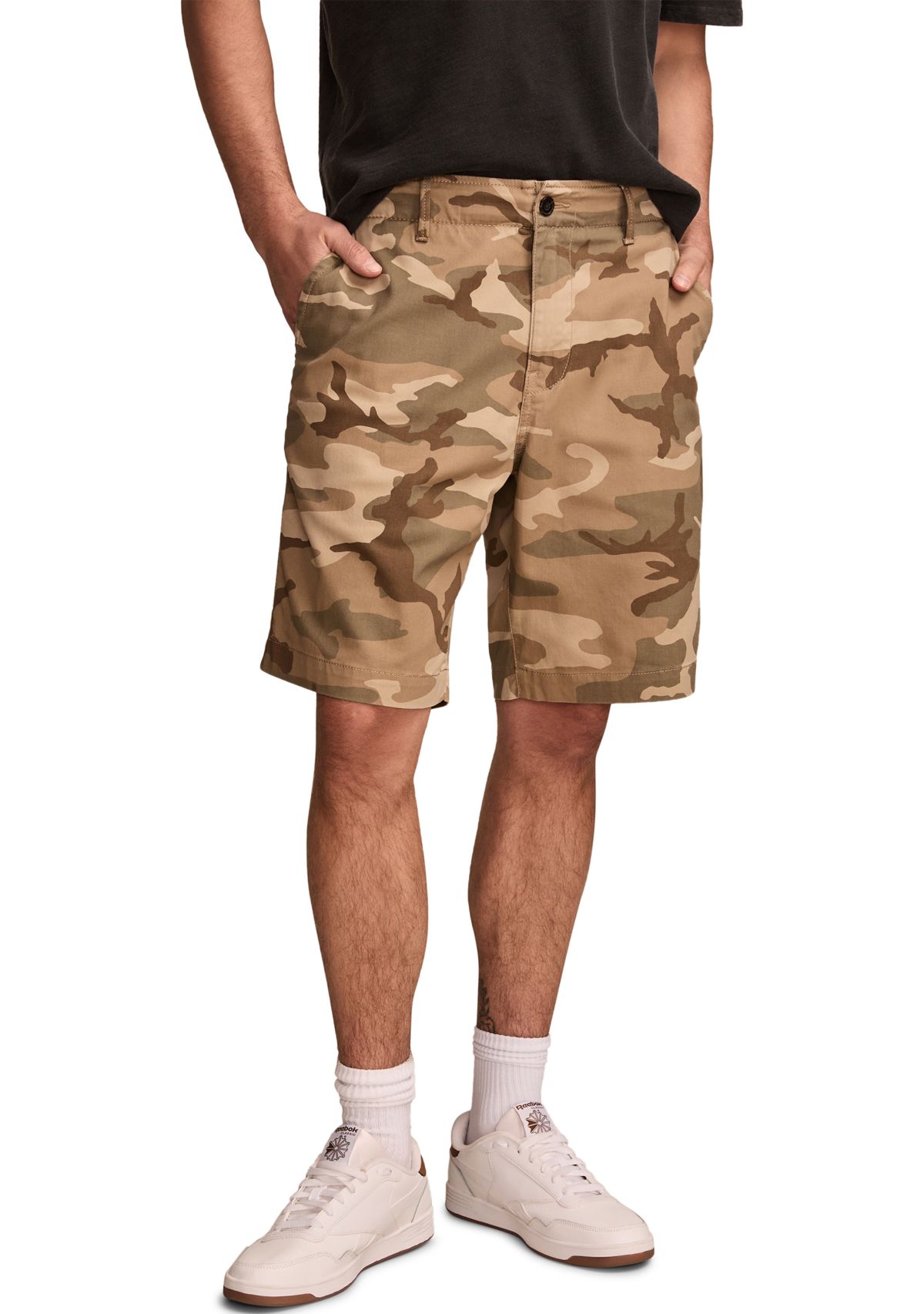 Camo Stretch Twill Shorts