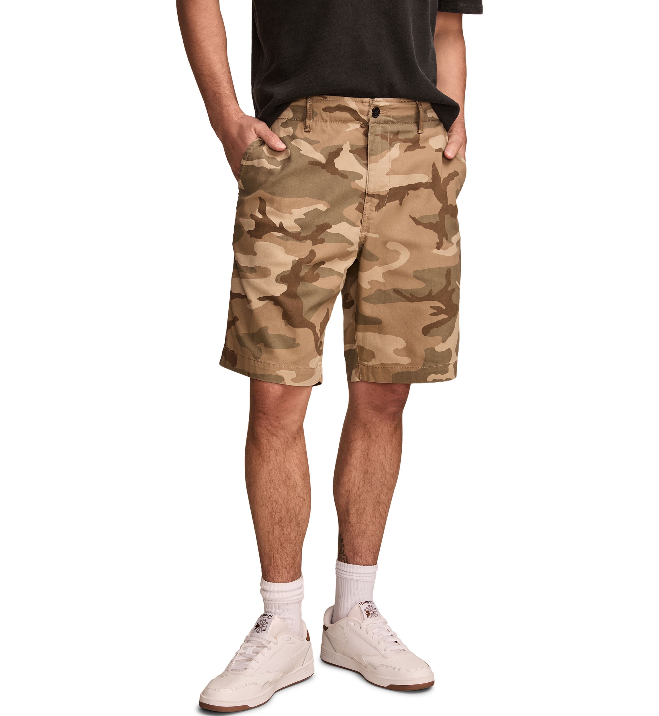 Camo Stretch Twill Shorts
