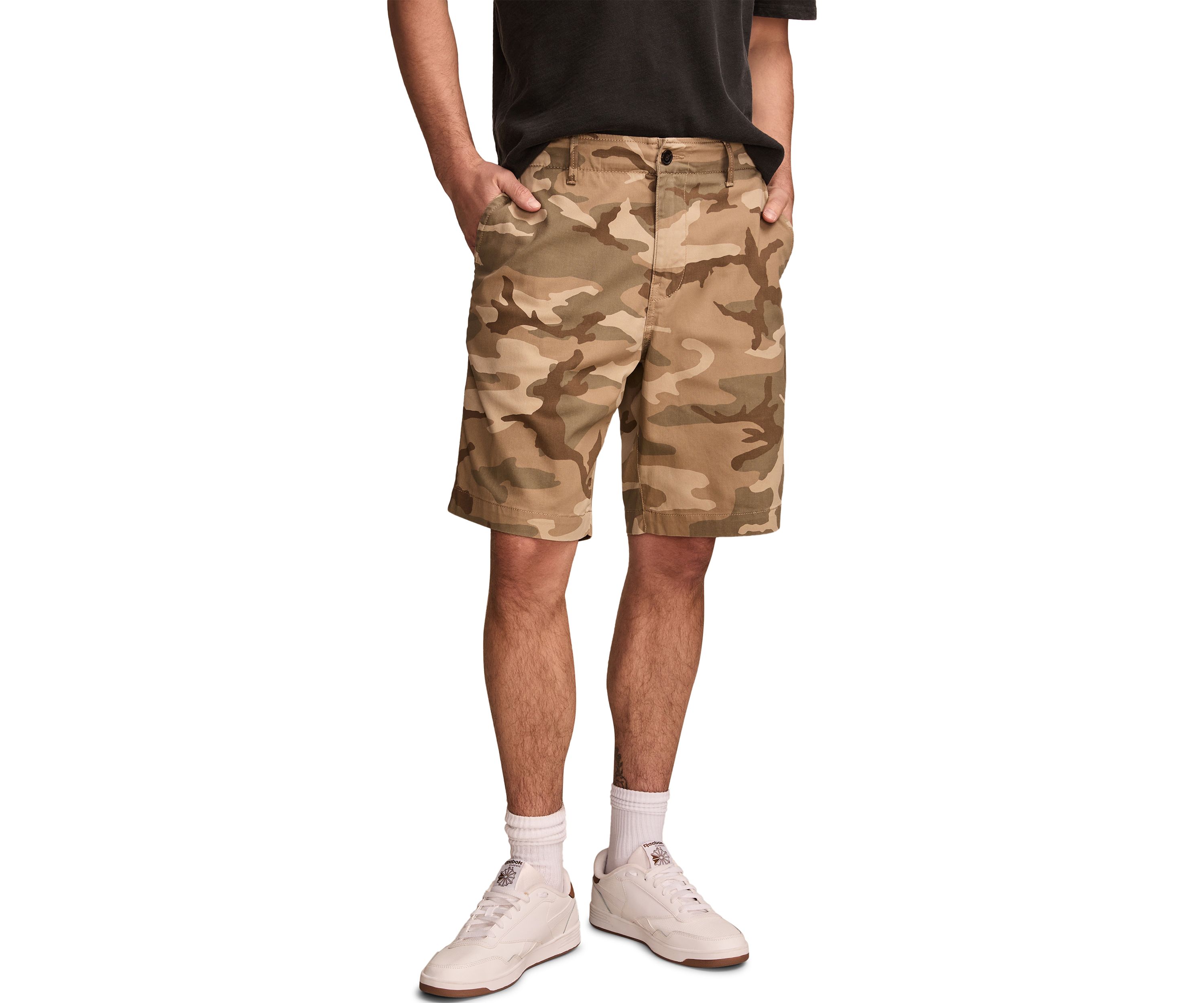 Camo Stretch Twill Shorts