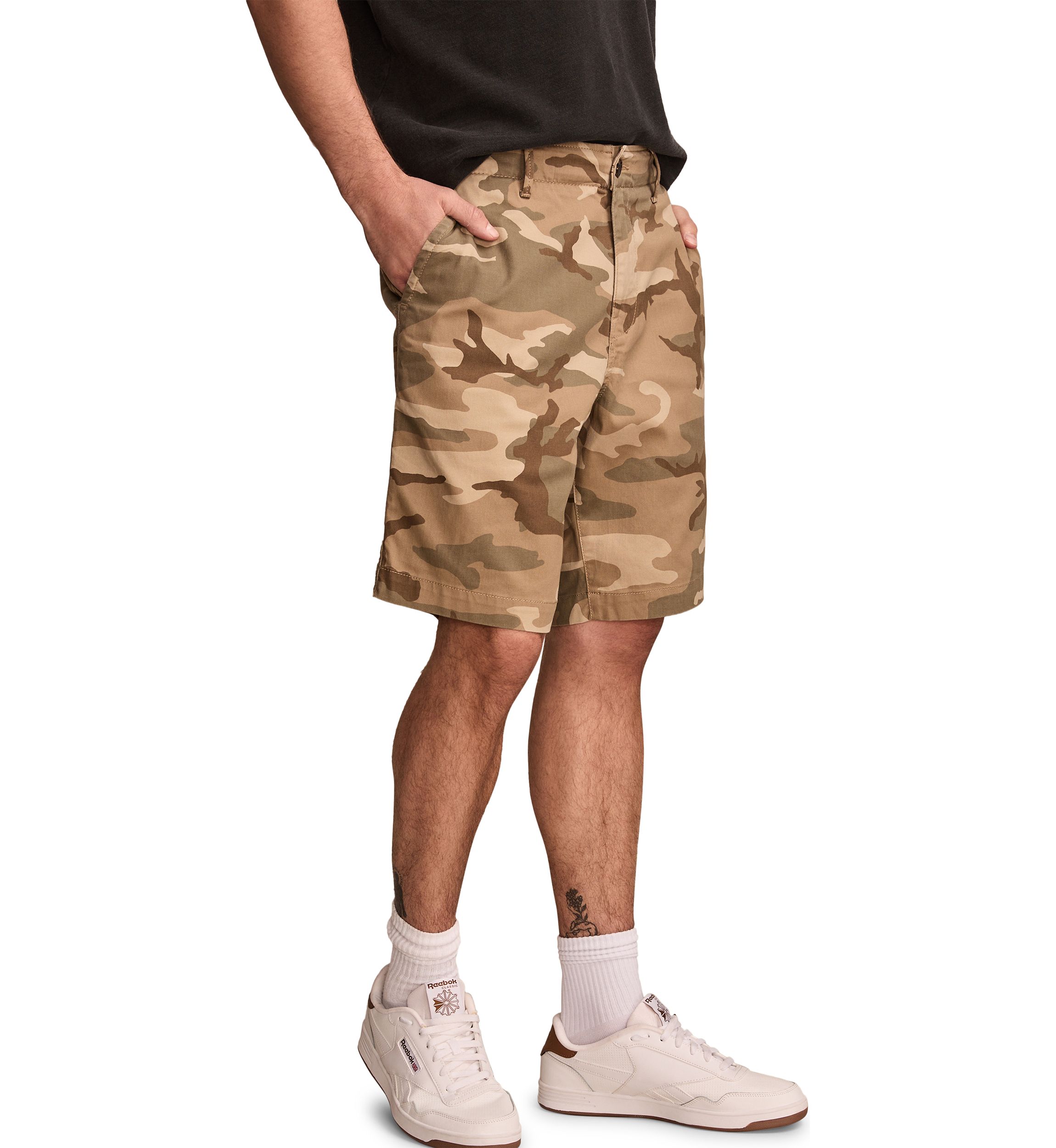Camo Stretch Twill Shorts