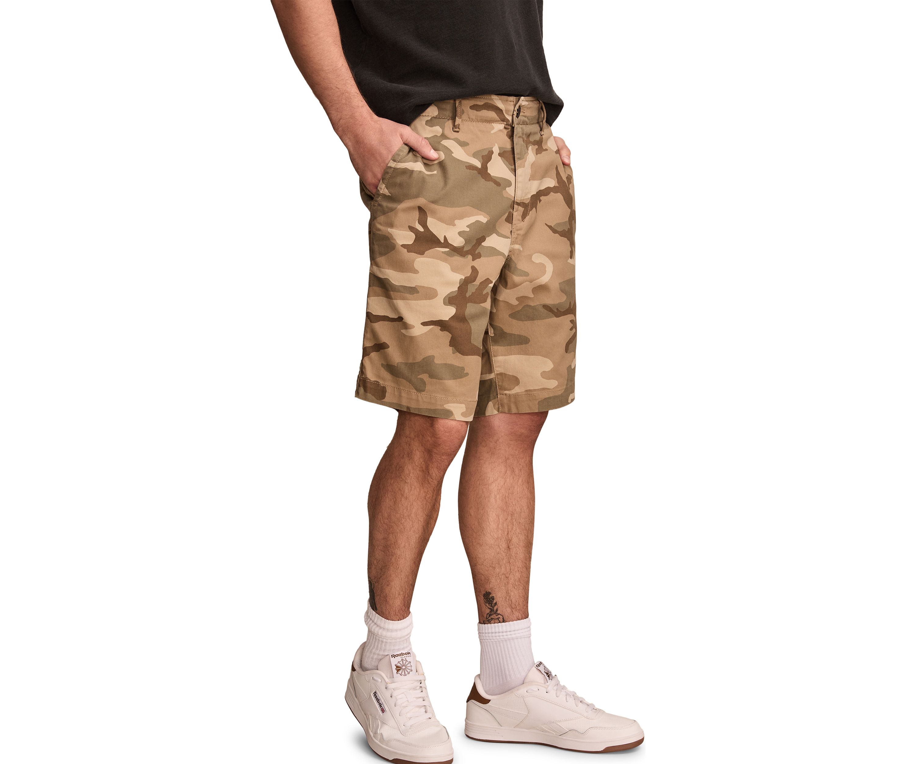 Camo Stretch Twill Shorts