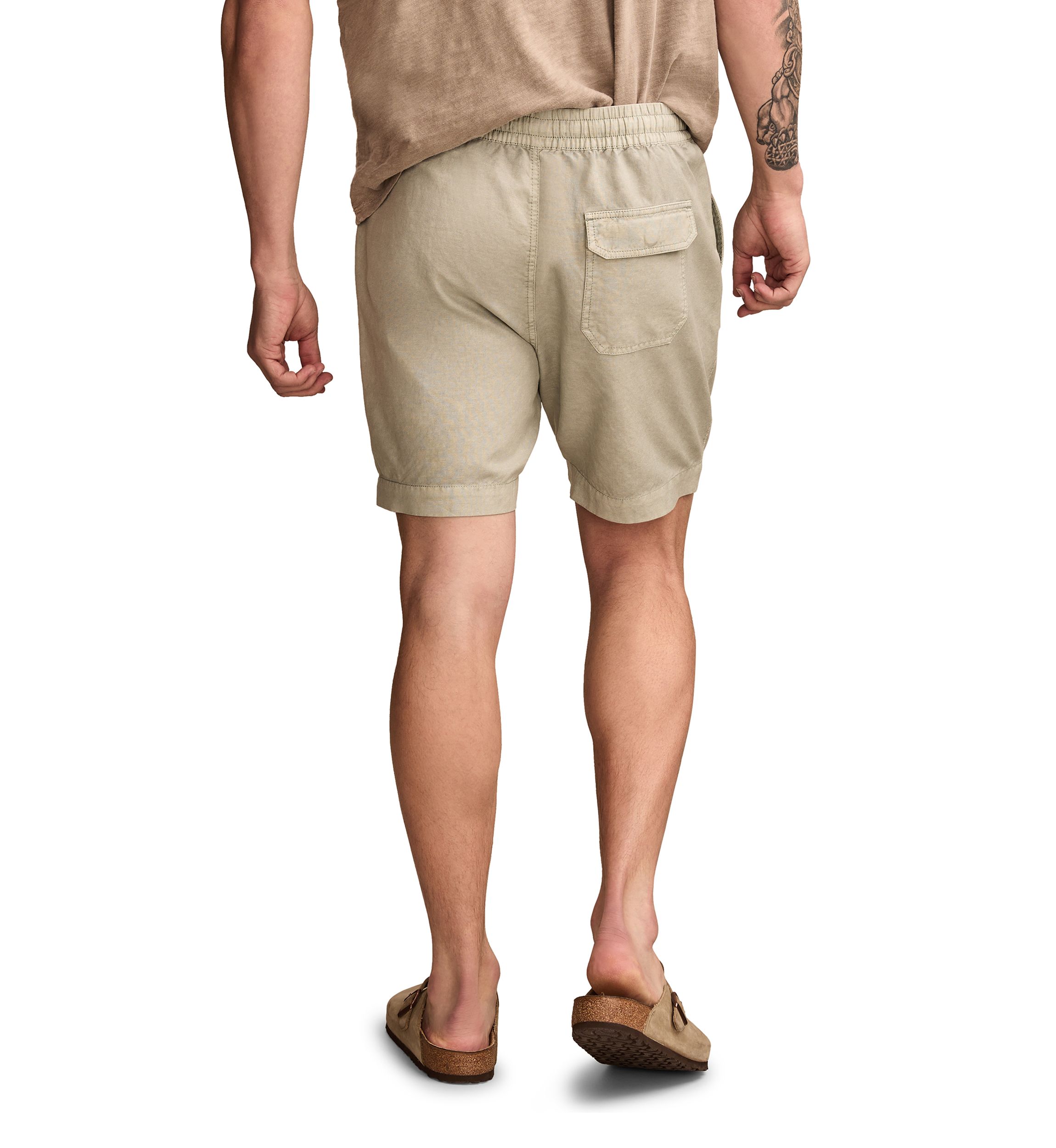 7" Linen Pull On Shorts