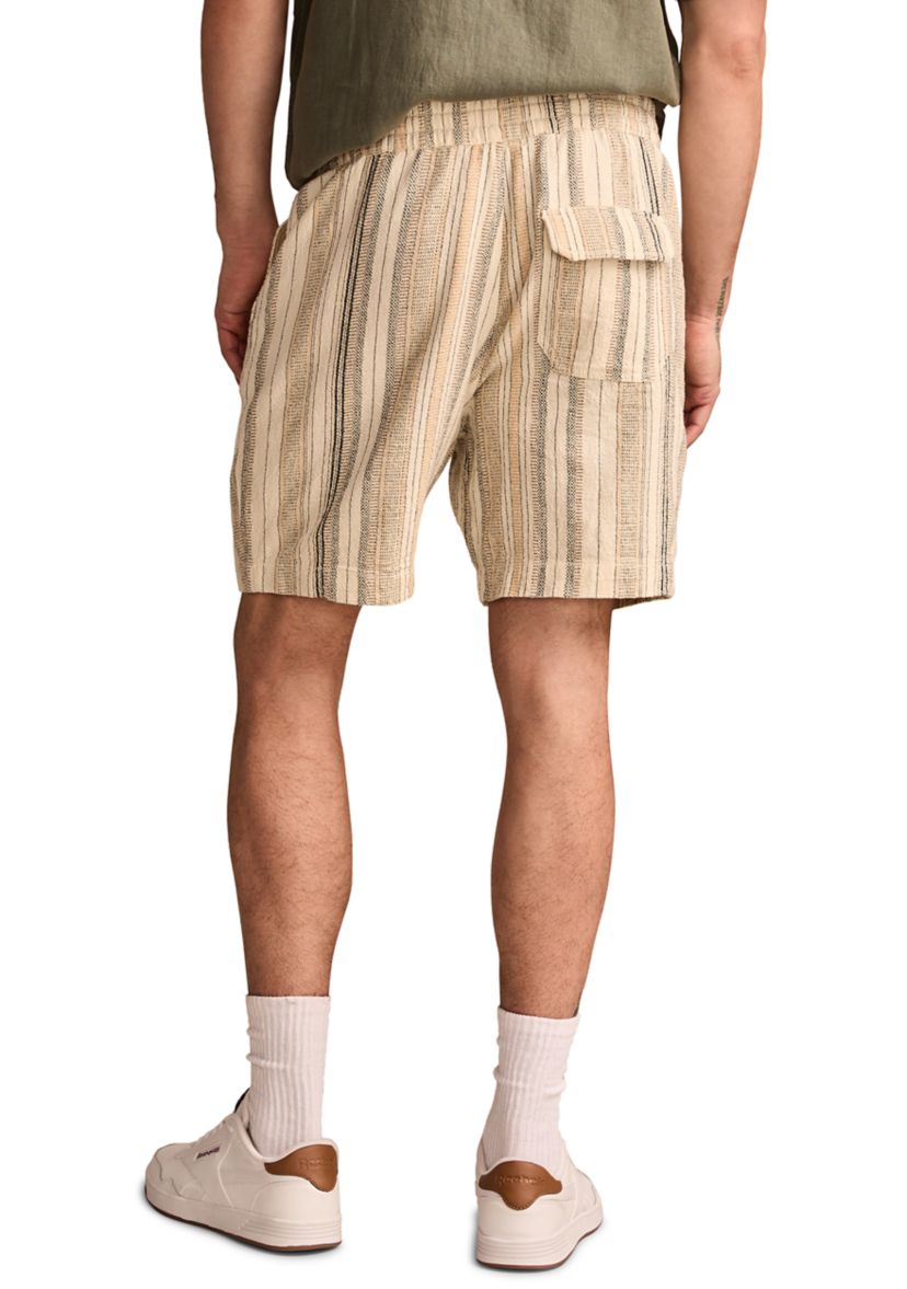 7 Striped Linen Shorts