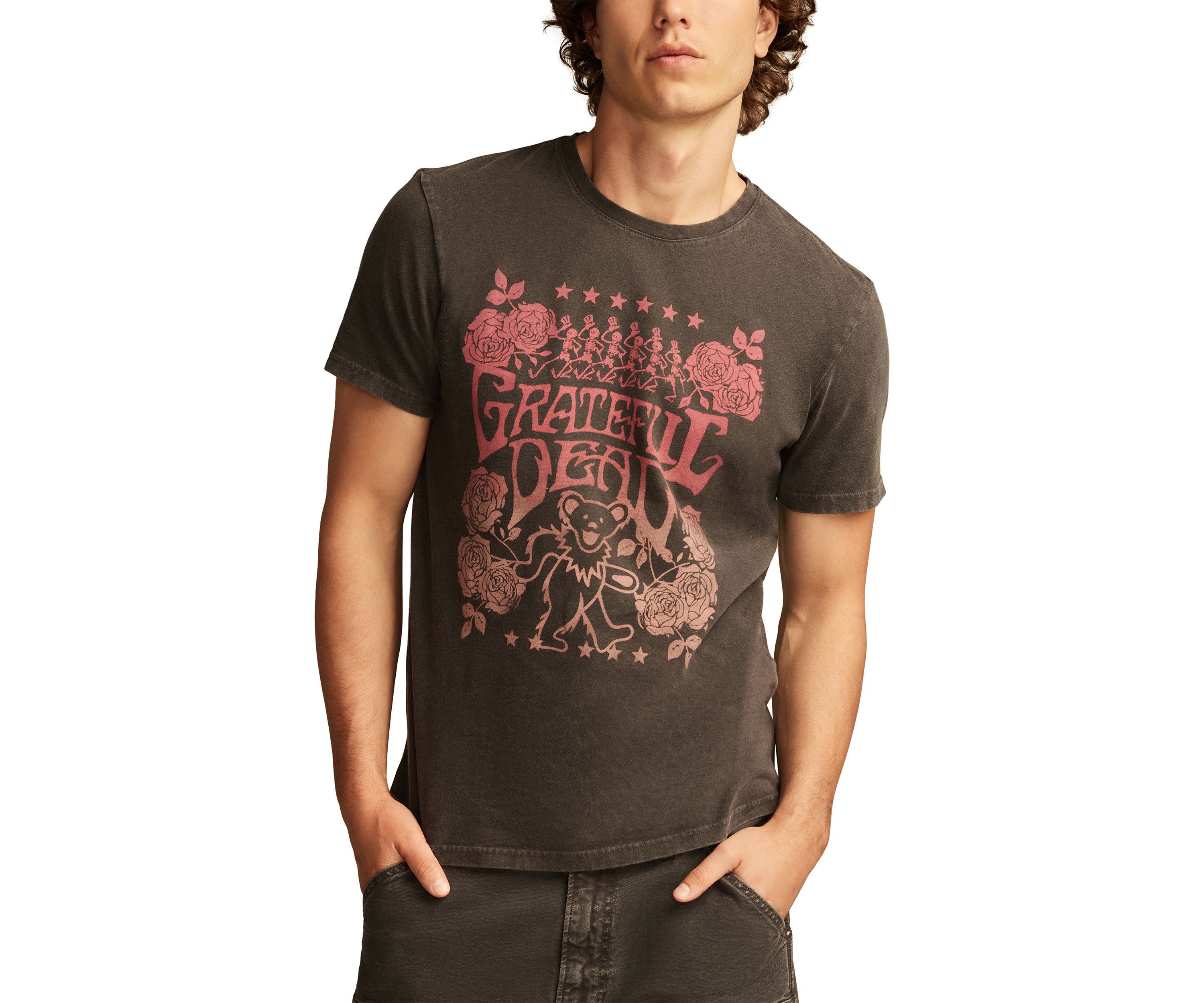 Grateful Dead Floral Short Sleeve Graphic T-Shirt