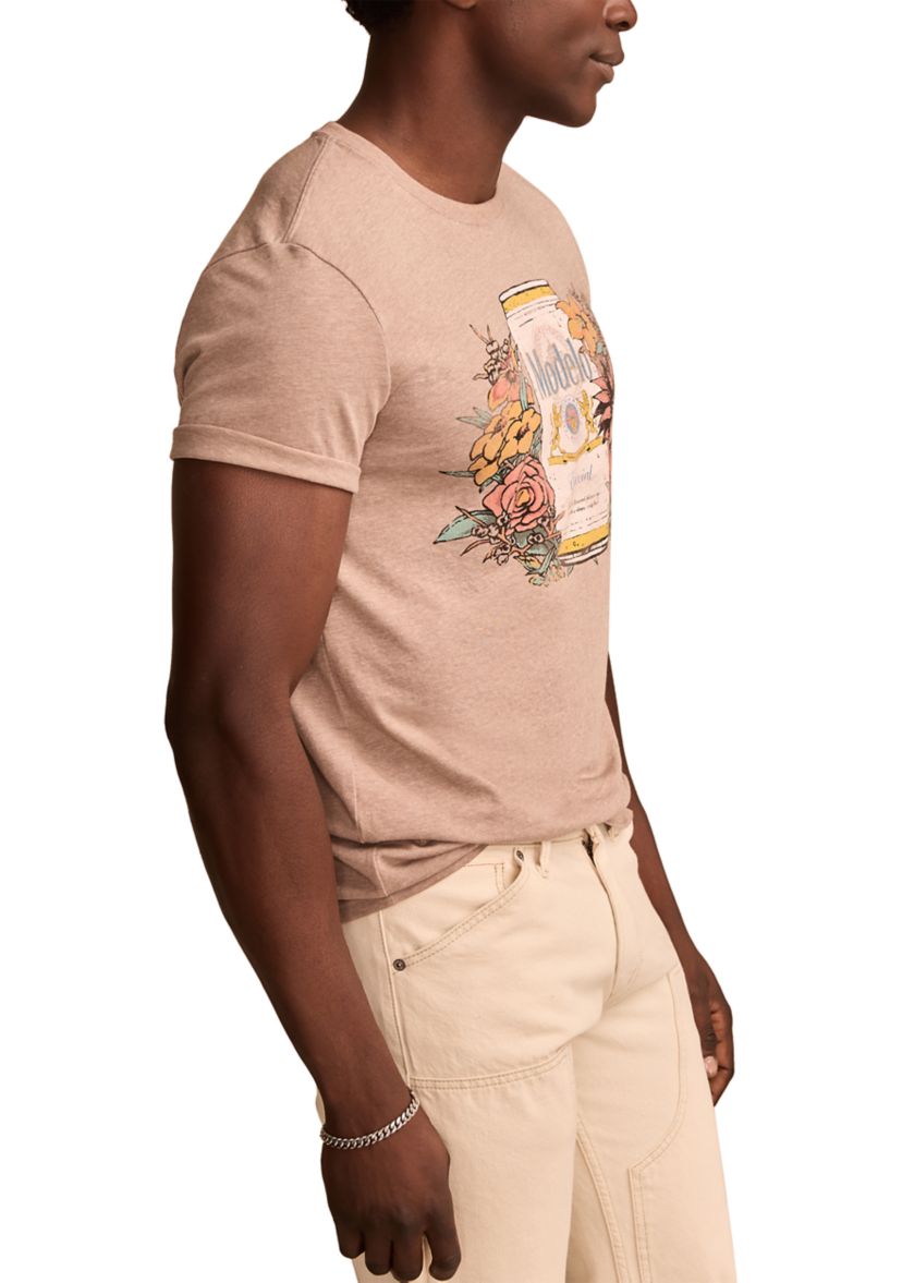 Modelo Flowers Short Sleeve Graphic T-Shirt