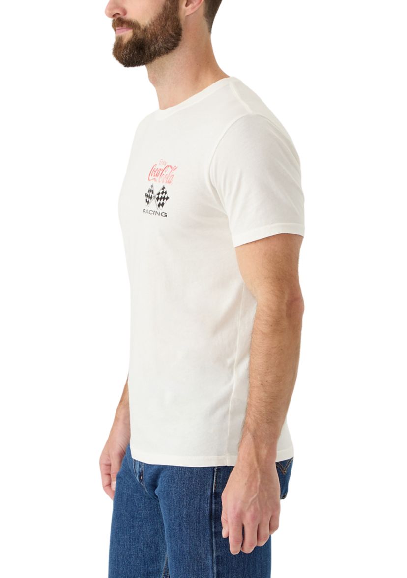 Mens Short Sleeve Coca Cola Racing Graphic T-Shirt