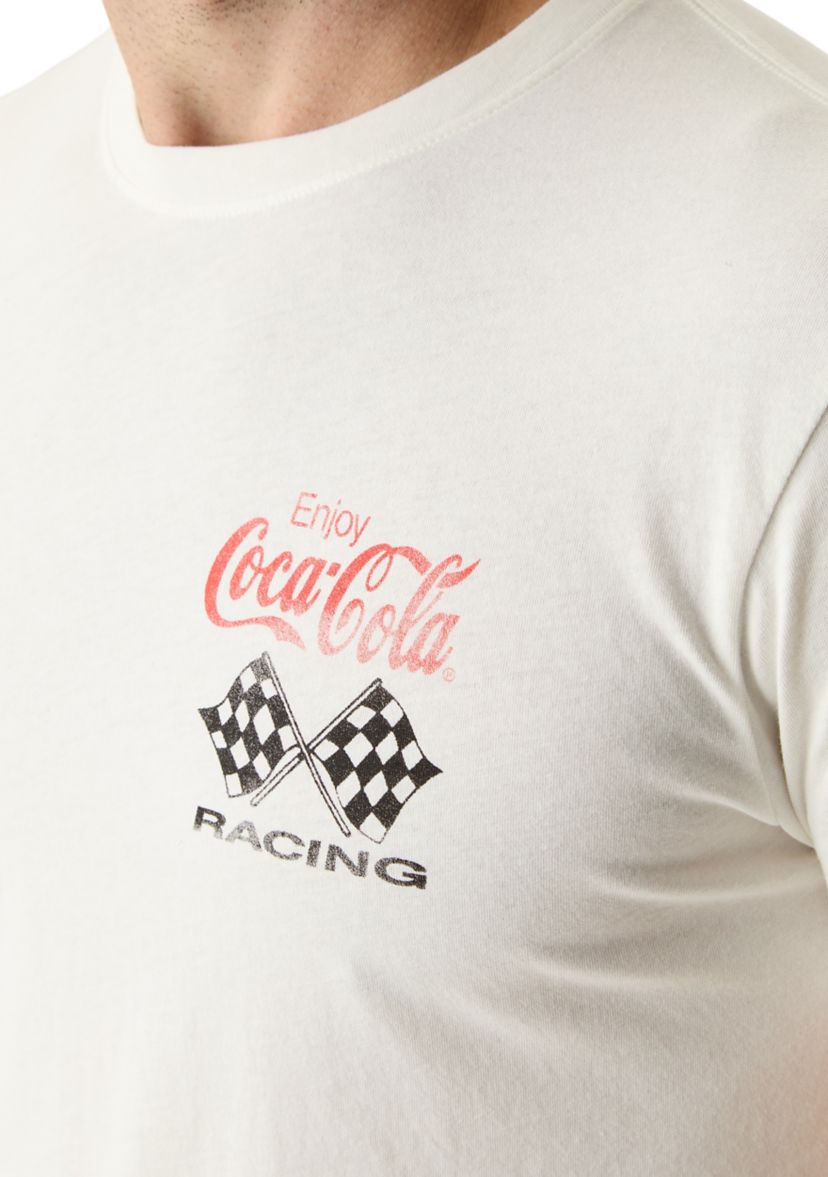 Mens Short Sleeve Coca Cola Racing Graphic T-Shirt