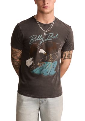 Lucky Brand Men's Billy Idol Short Sleeve Graphic T-Shirt