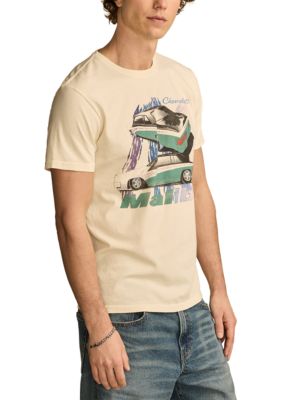 Lucky Brand Men's Chevrolet Malibu Short Sleeve Graphic T-Shirt