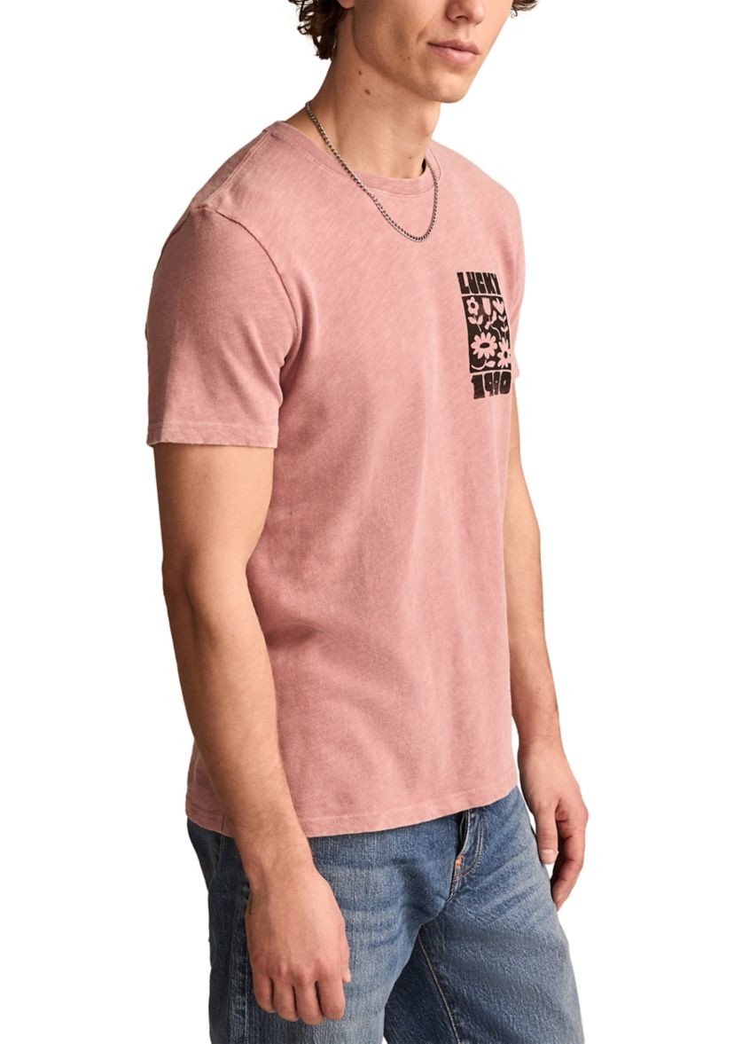 Peace Out Flowers Graphic T-Shirt