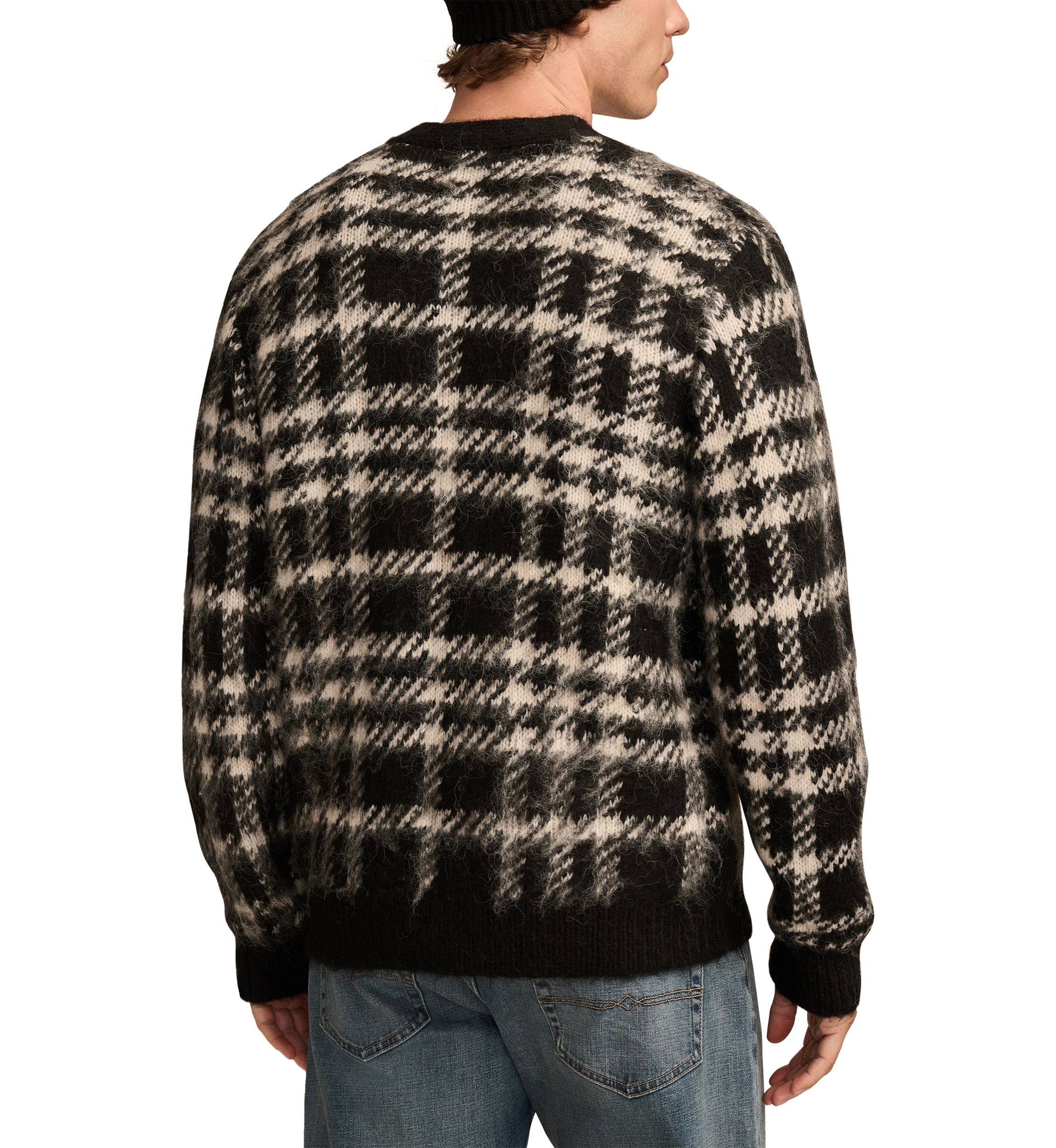 Jacquard Brushed Cardigan