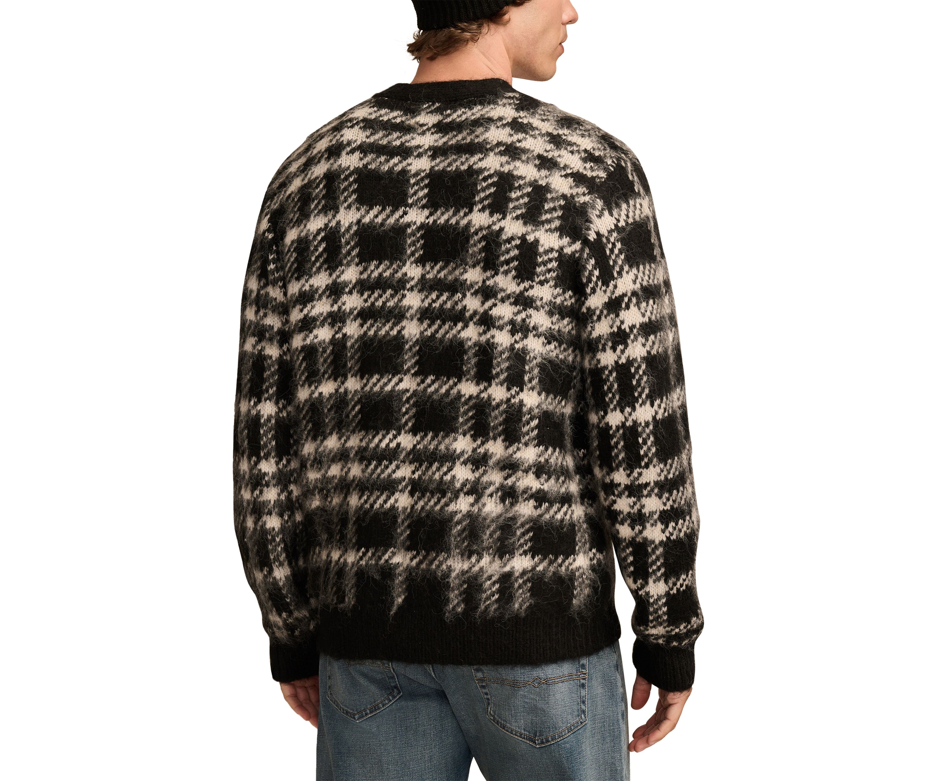 Jacquard Brushed Cardigan