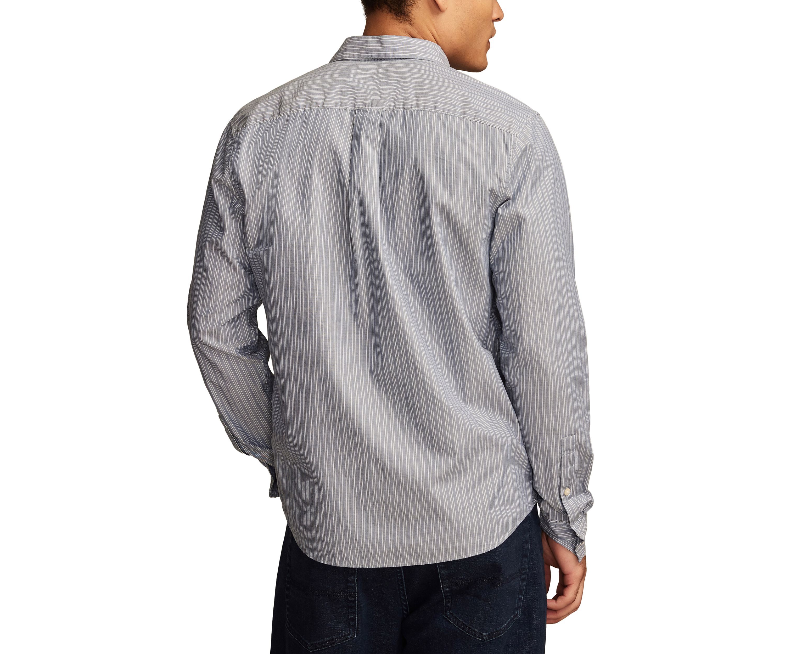 Striped San Gabriel One Pocket Long Sleeve Shirt