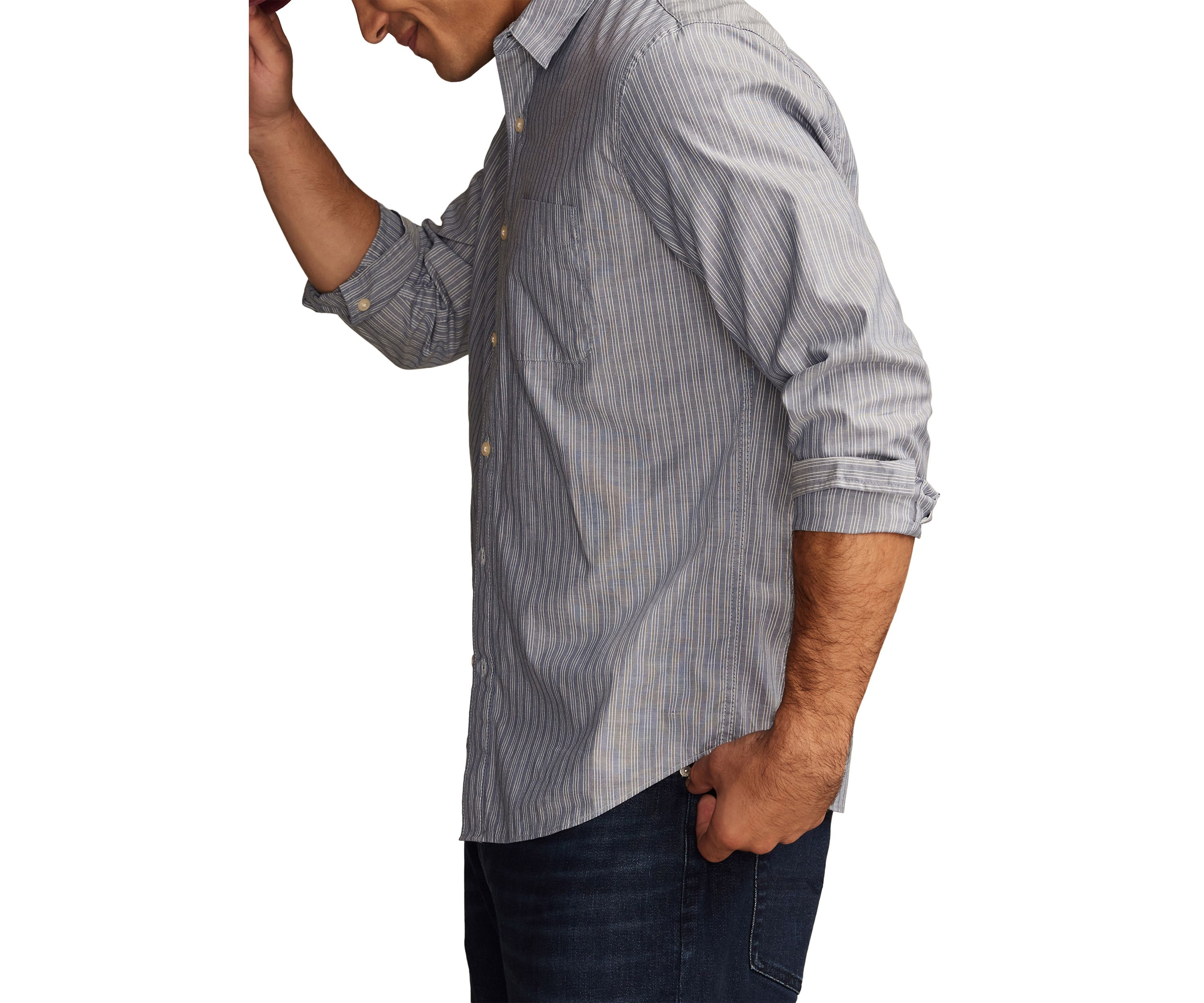 Striped San Gabriel One Pocket Long Sleeve Shirt