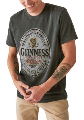 Lucky Brand Men's Guinness Oval Graphic T-Shirt
