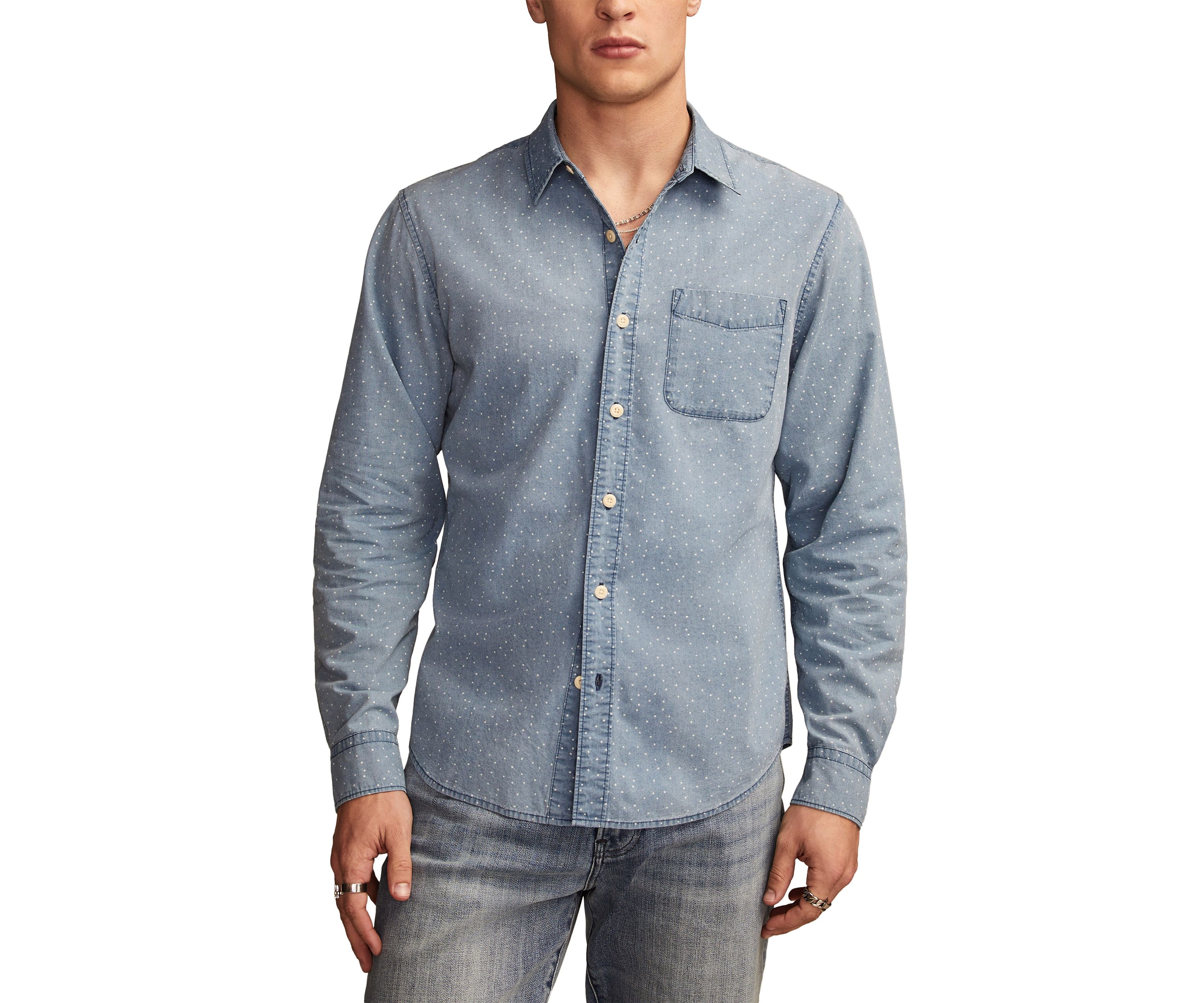 Printed Poplin Long Sleeve Shirt