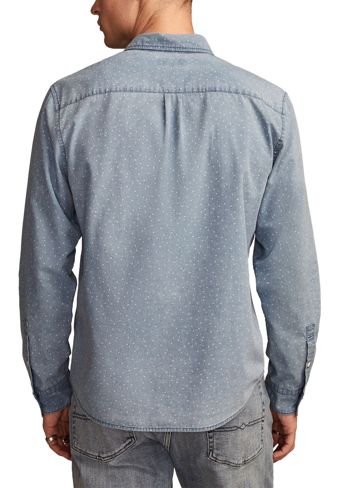 Printed Poplin Long Sleeve Shirt