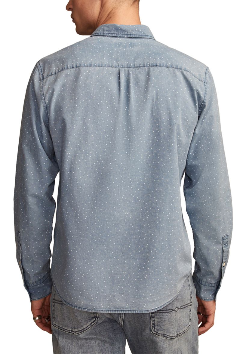 Printed Poplin Long Sleeve Shirt